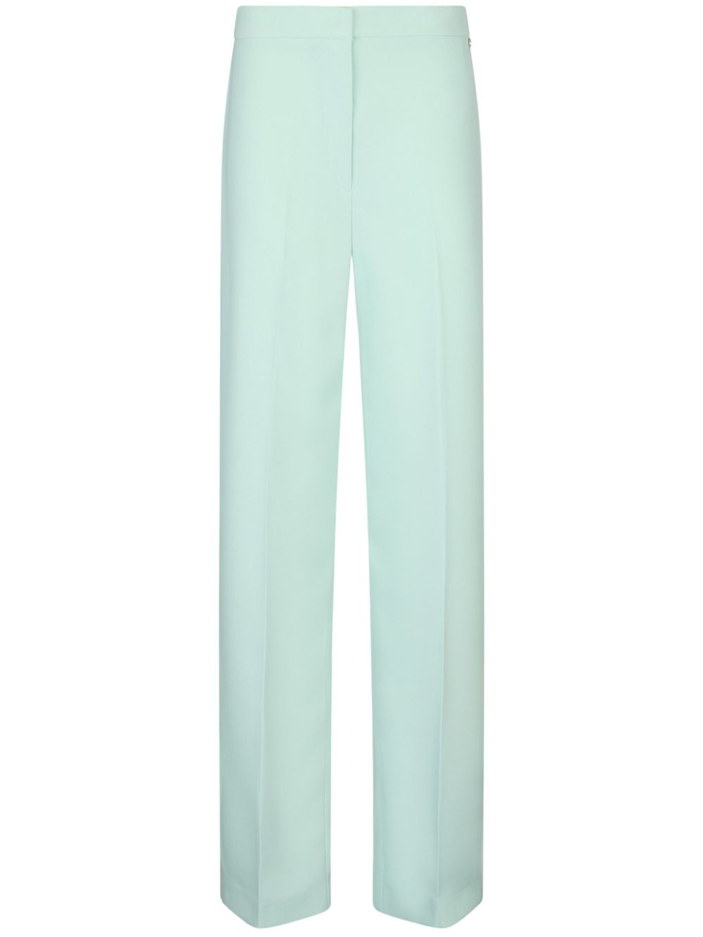 Mint green trousers with slit