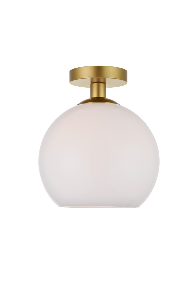 Brass One Light Flush Mount from the BAXTER Collection