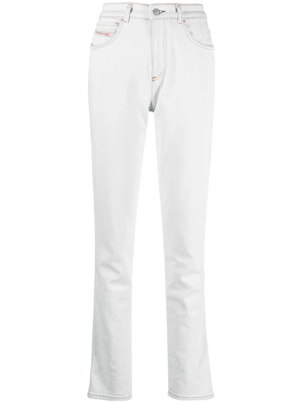 Mid-rise straight-leg jeans - Blue