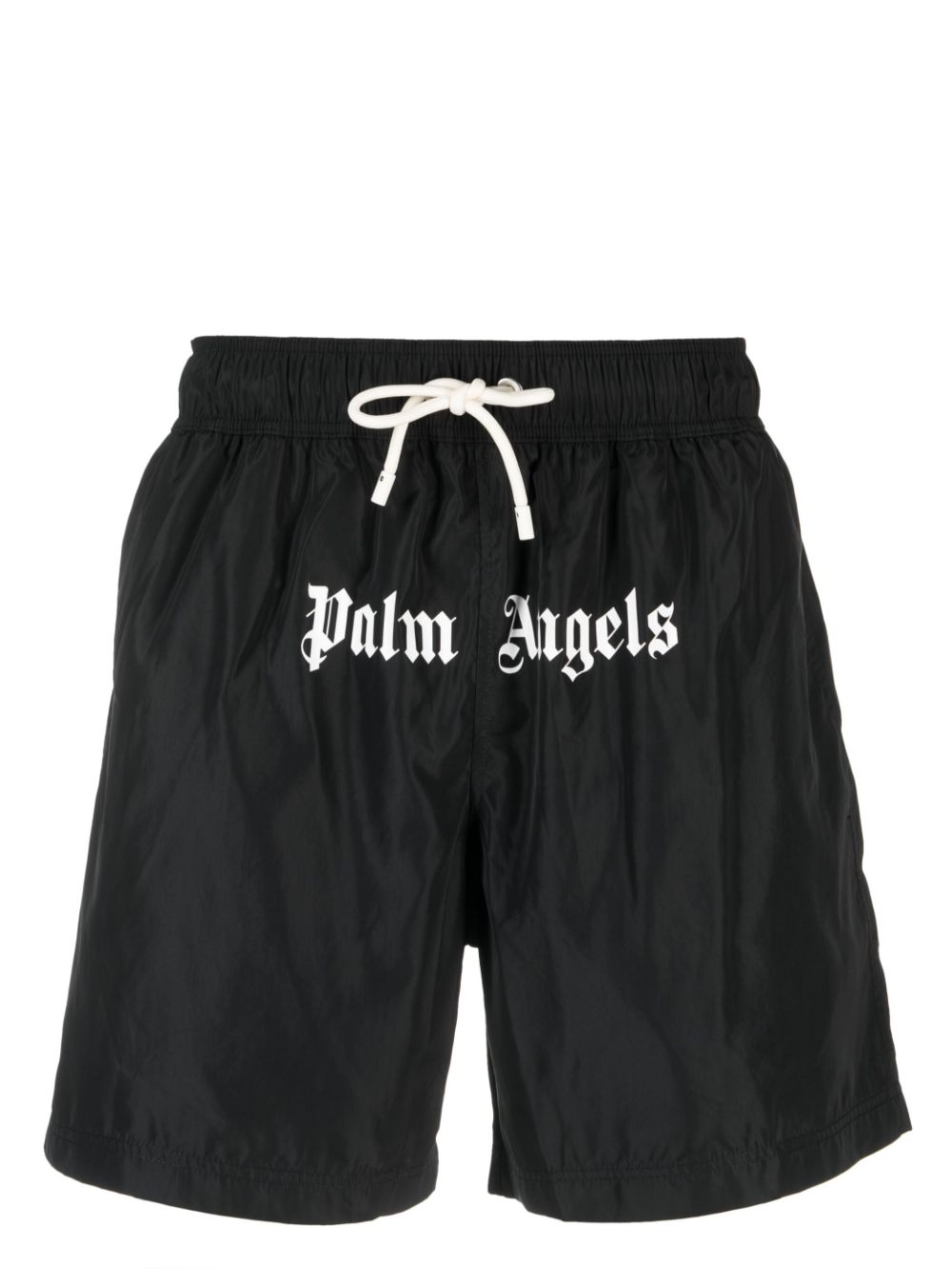 Logo-print swim shorts - Black