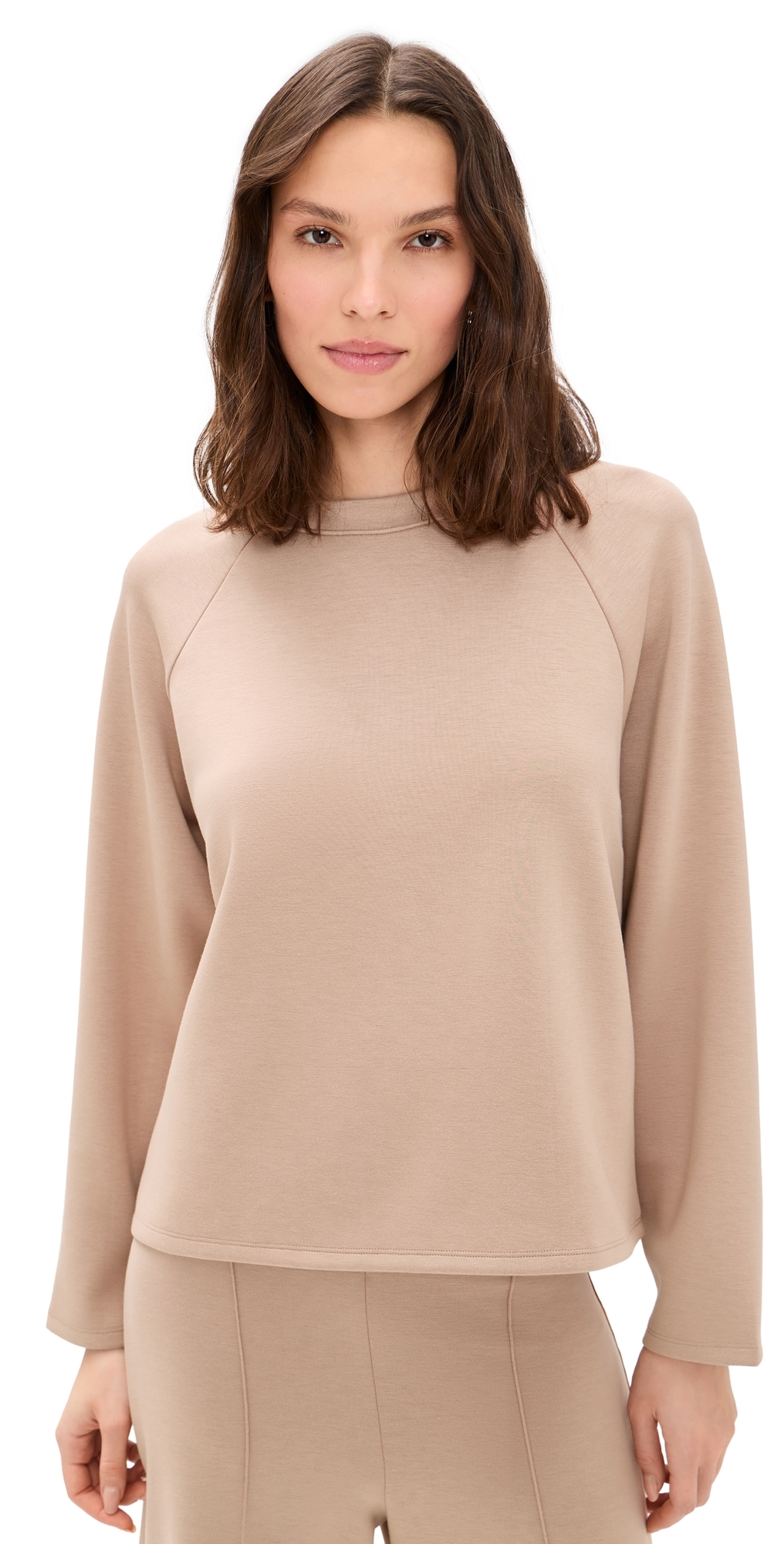 Oversized Raglan Top Tan