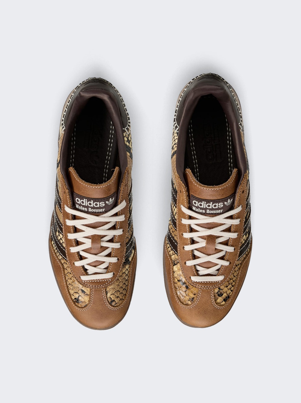 X Wales Bonner Gazelle Snake Printed Sneakers Dust Rust