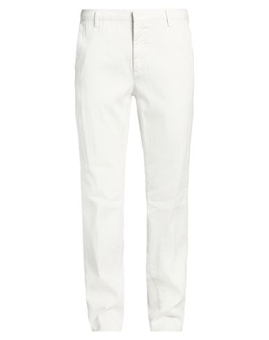 Platinum Man Pants Off white Size 33 Linen, Cotton, Elastane
