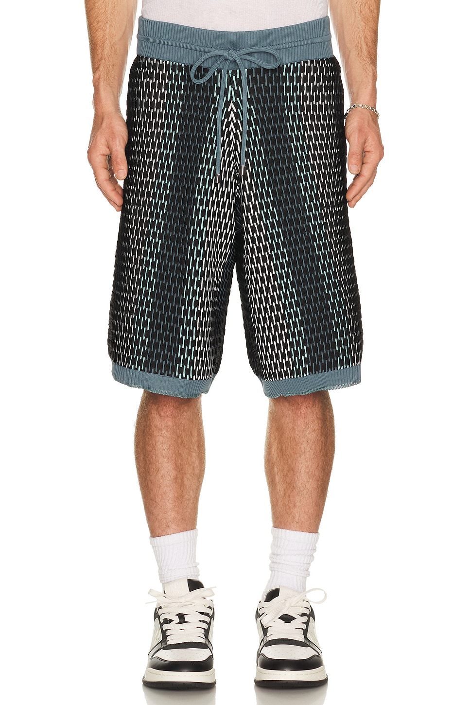 Amiri SHORTS STRIPED in Blau - Blue,Black. M also in S, L, XL/1X
