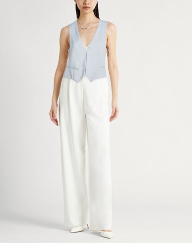 Forte_forte Woman Tailored Vest Sky blue Size 2 Viscose, Cotton, Wool