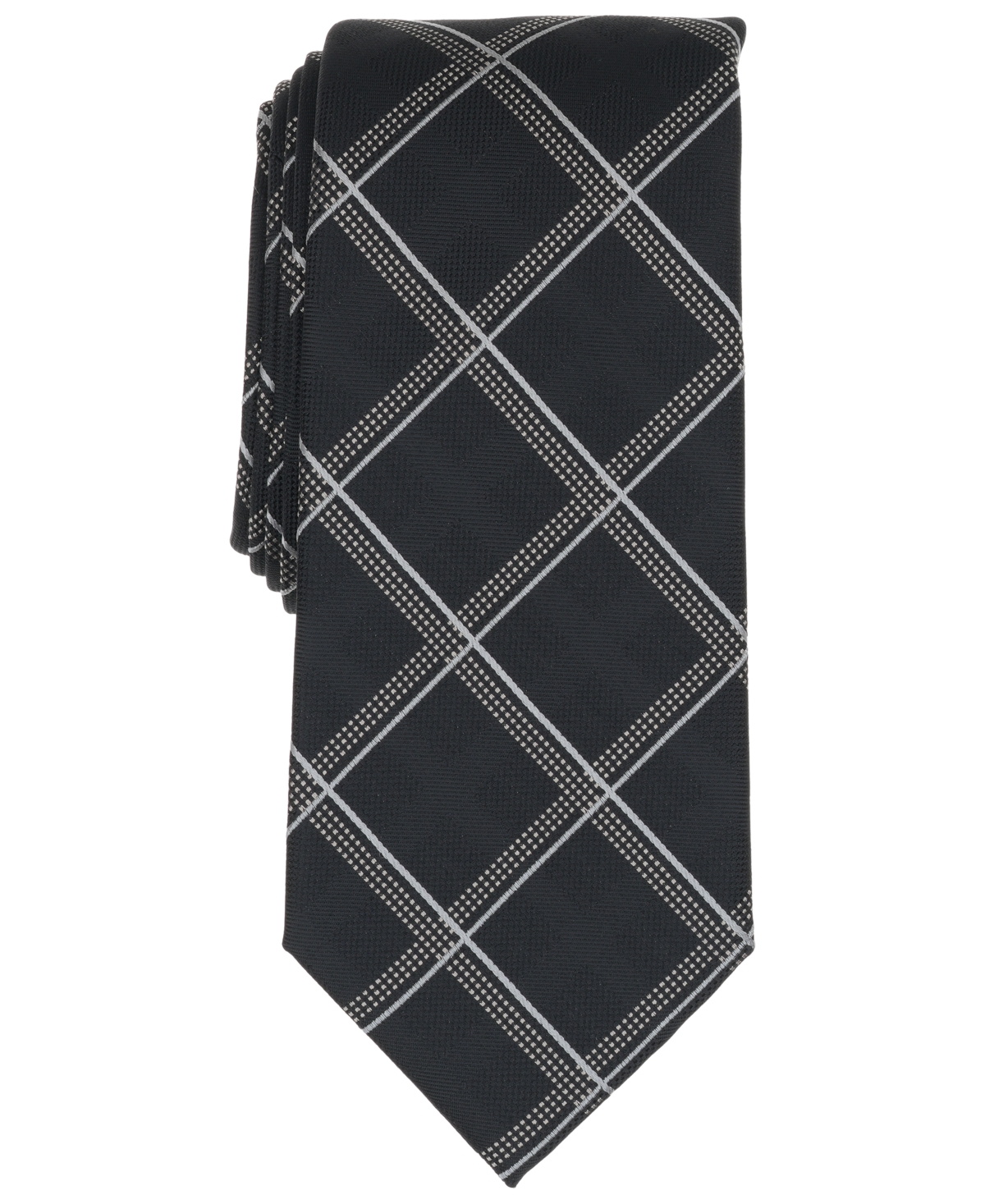 Men's Maison Grid Tie - Black