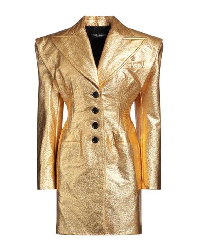 Woman Overcoat & Trench Coat Gold