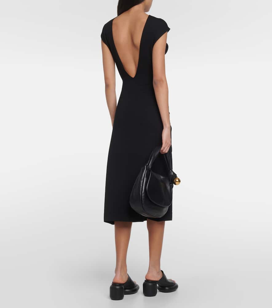 Virgin wool midi dress