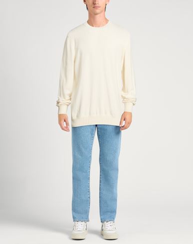 Luxury Man Sweater Cream Size 38 Cashmere