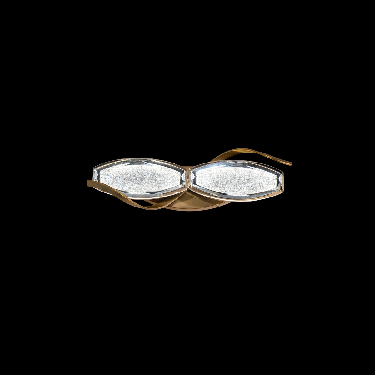 Aged Brass LED Bathroom Bathroom Vanity Light Bathroom Vanity Light from the Bijoux Collection