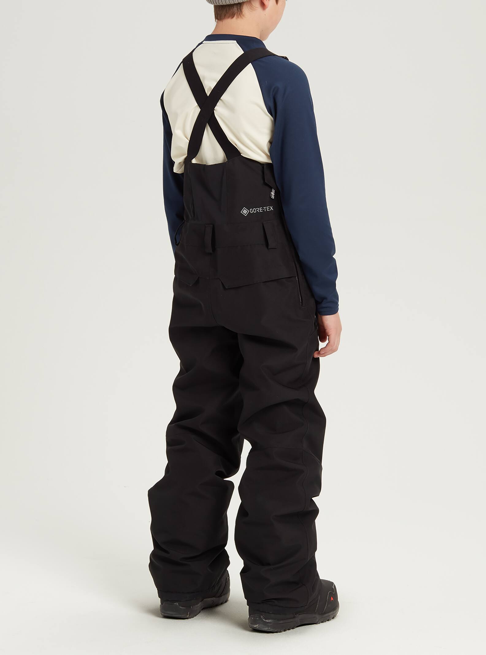 Burton Kids' Stark GORE-TEX 2L Bib Pants, True Black, S