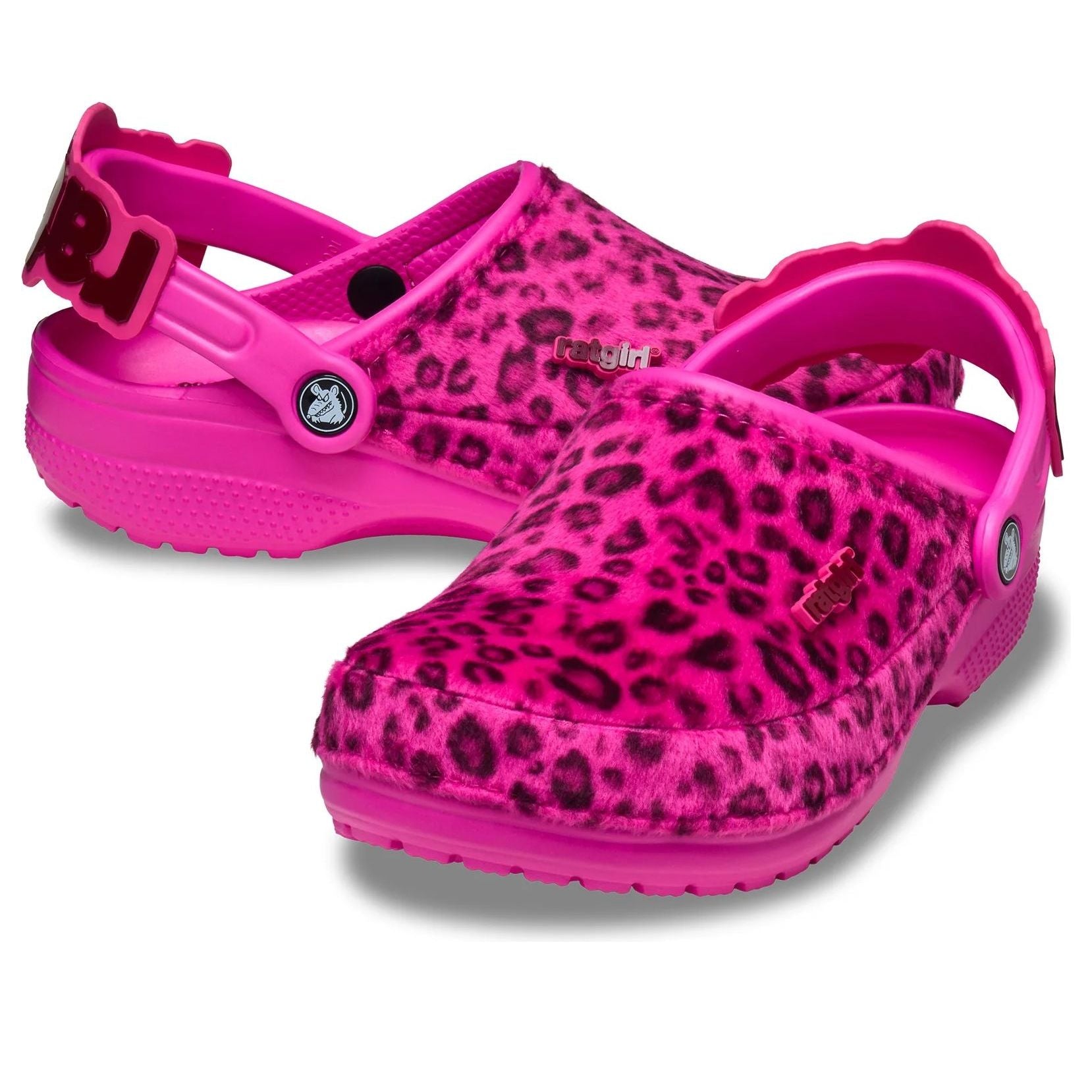 (WMNS) x Stray Rats Classic Clog 'Blurry Pink Leopard Print'