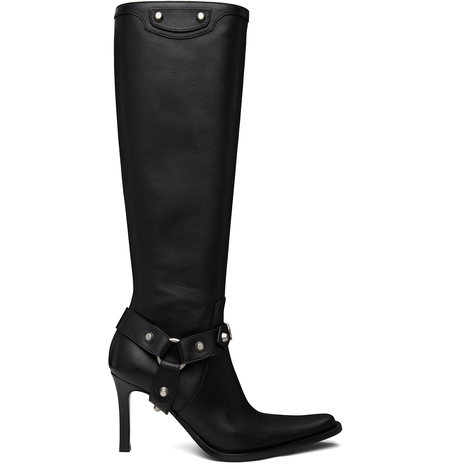 Black City Harness Tall Boots