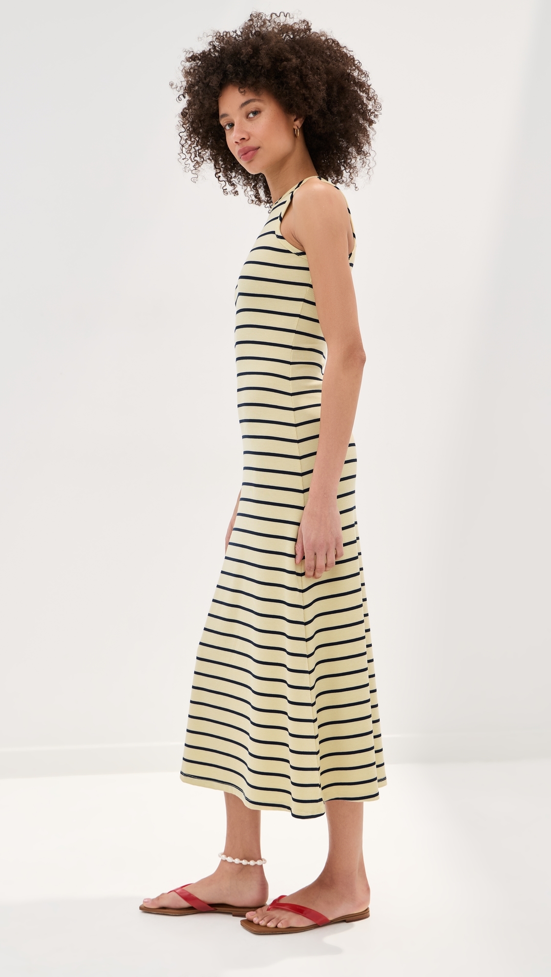 Sloane Dress Yellow/Blue