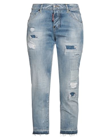 Woman Denim cropped Blue