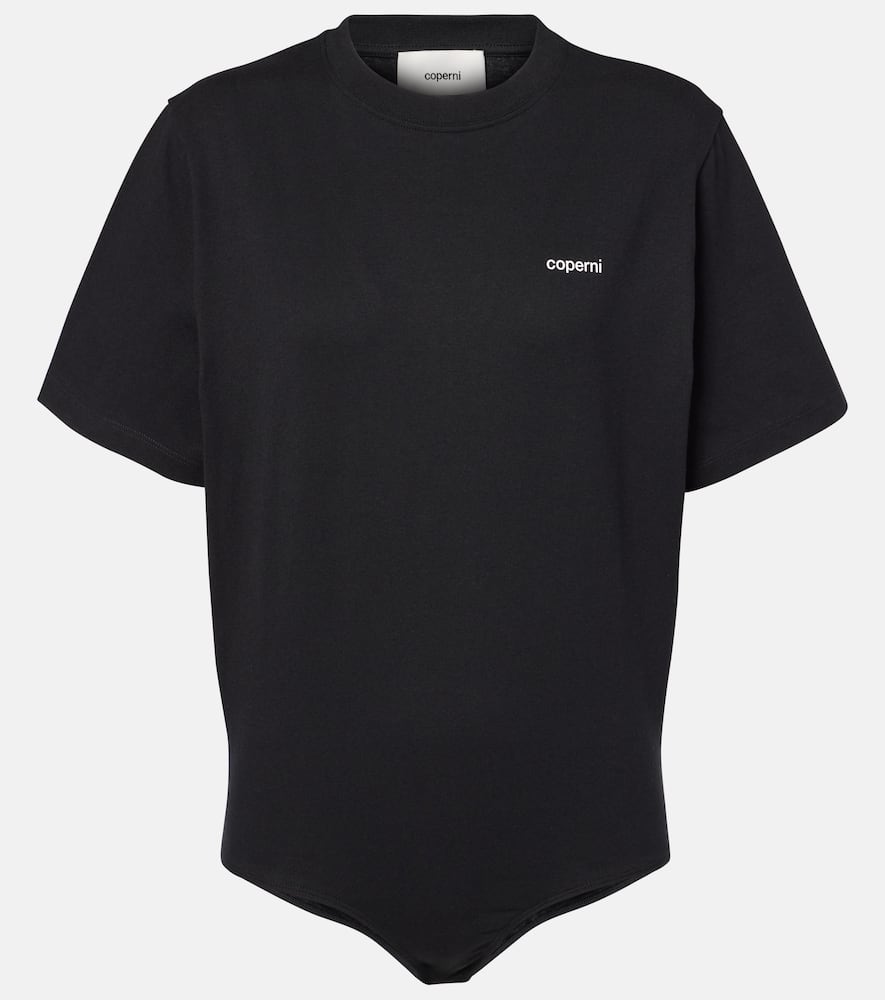 Logo cotton bodysuit