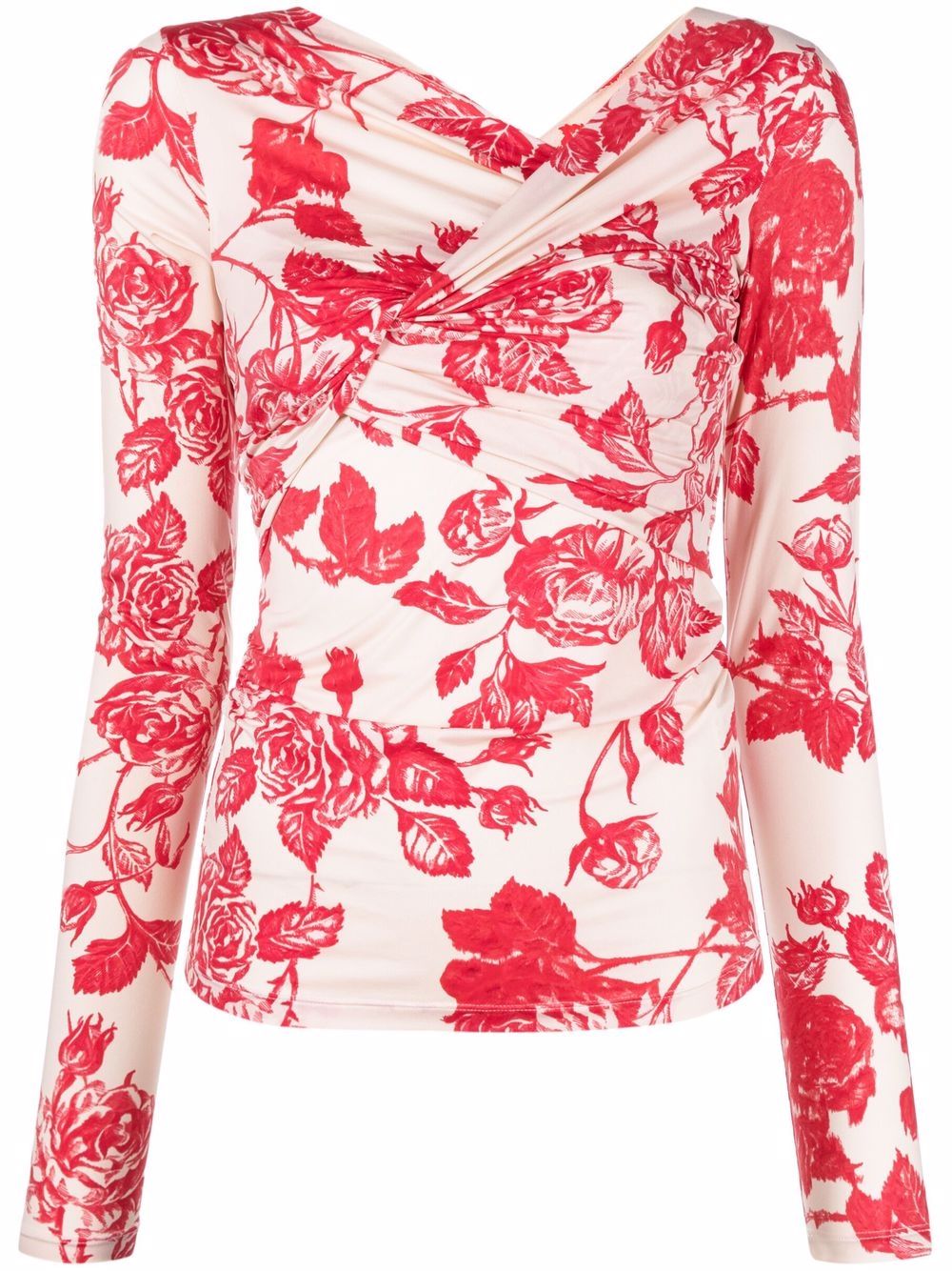 Floral-print top - Pink