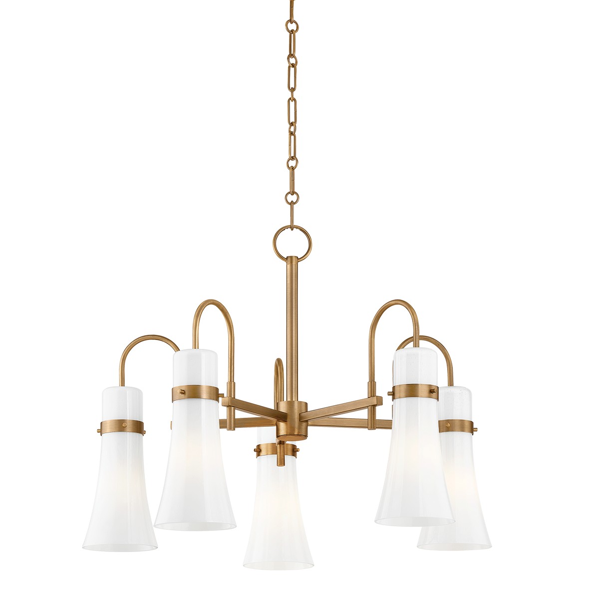 Patina Brass Chandelier from the Maple Collection