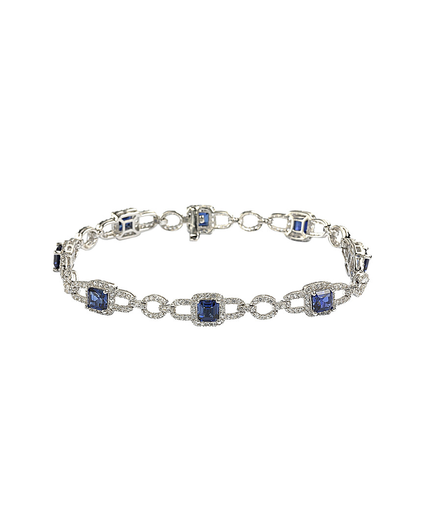 Silver Sapphire Bracelet