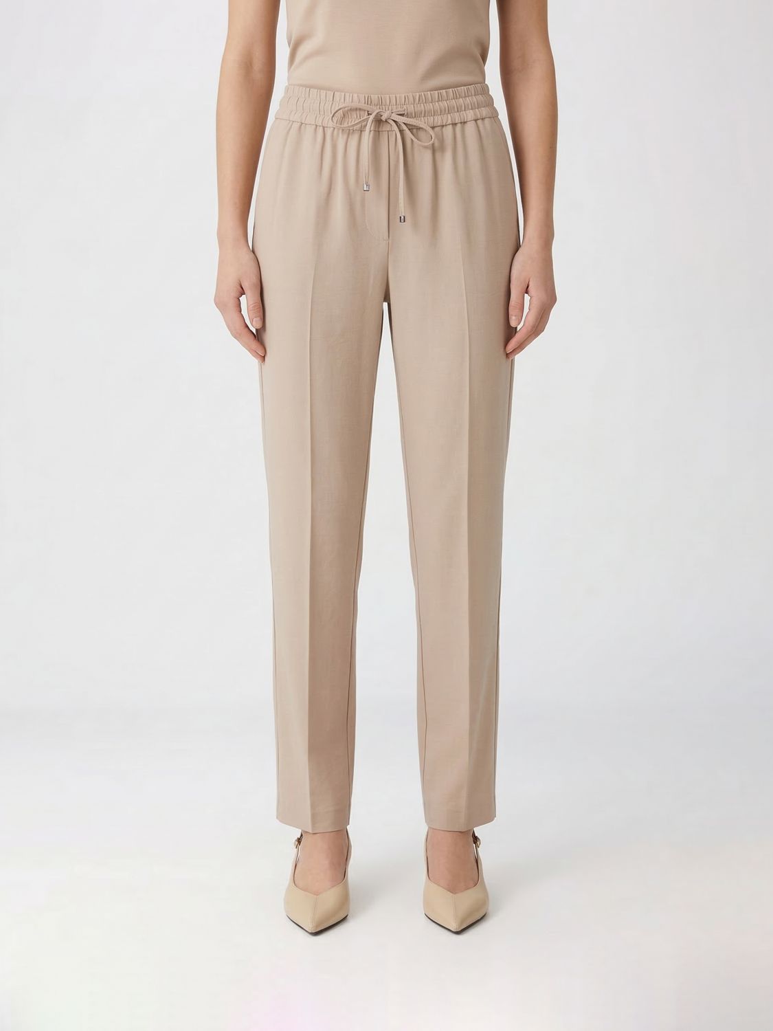Pants Woman color Beige