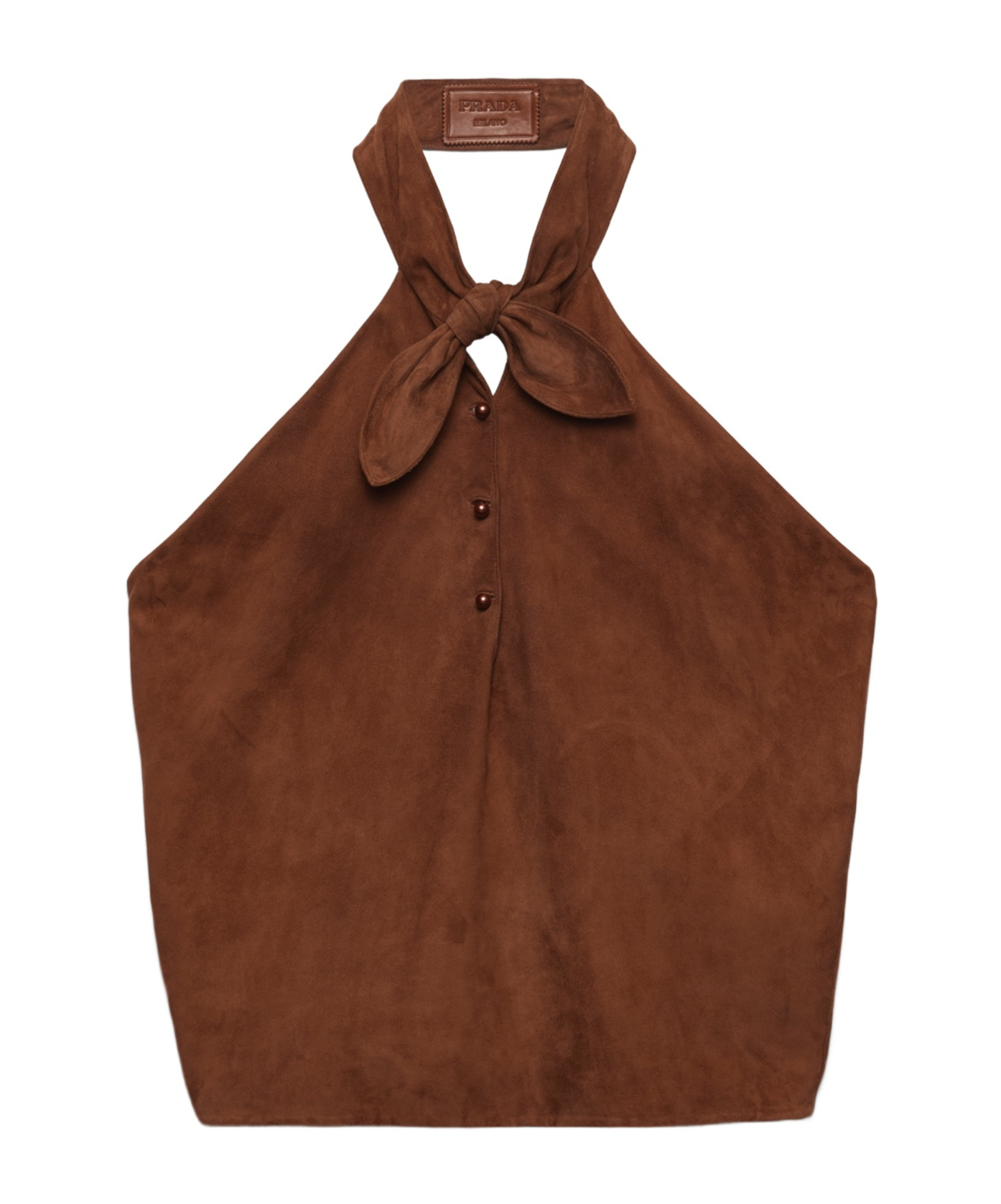 Suede halter top