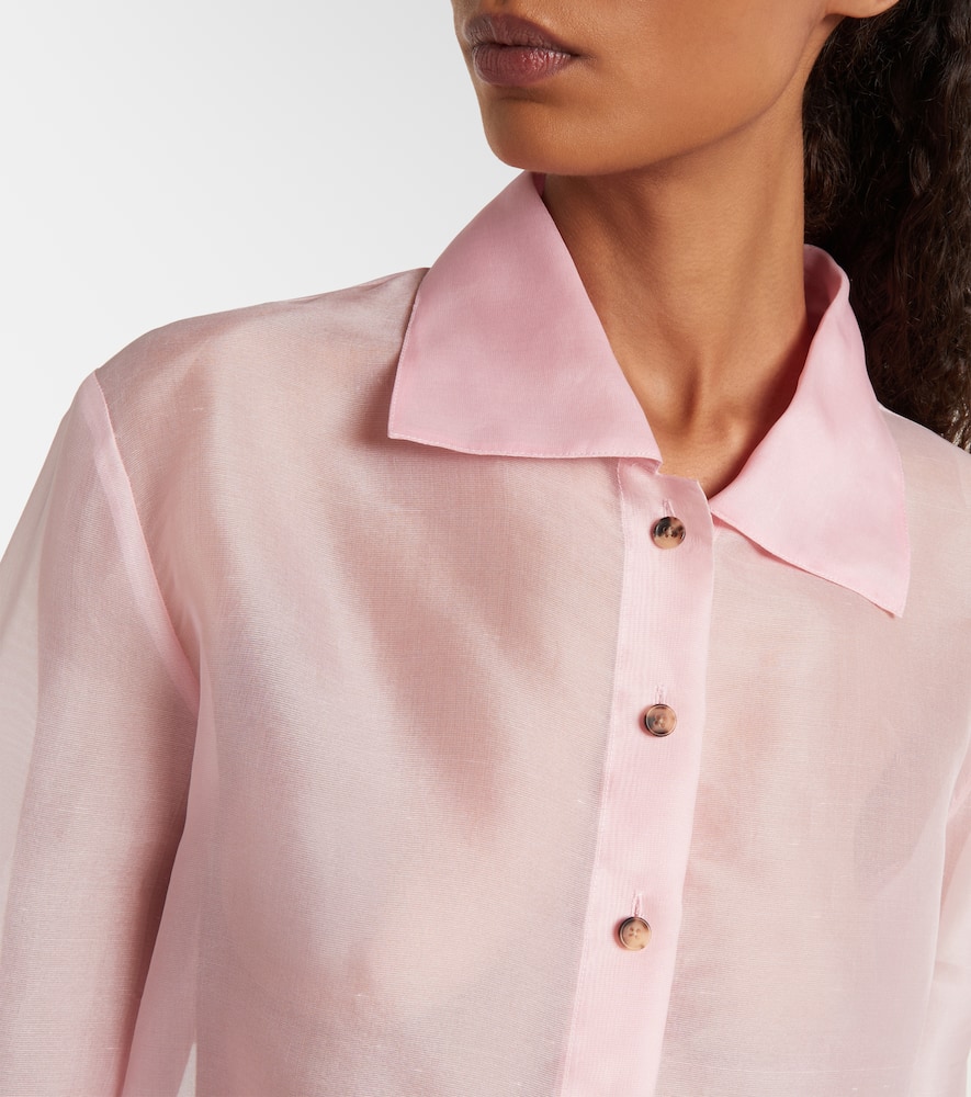 Jasen silk organza shirt