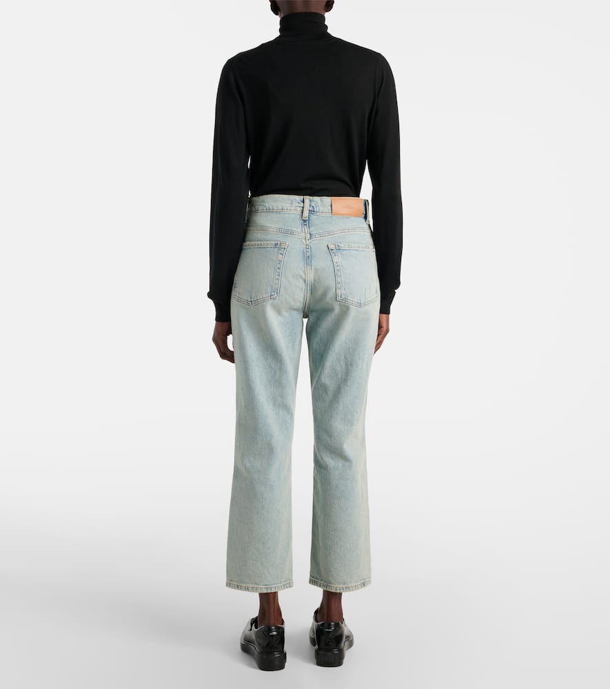 High-rise straight jeans