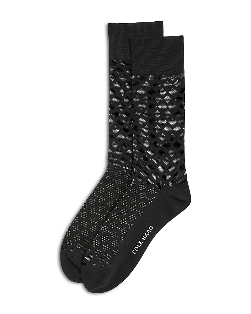 Diamond Microfiber Dress Crew Socks