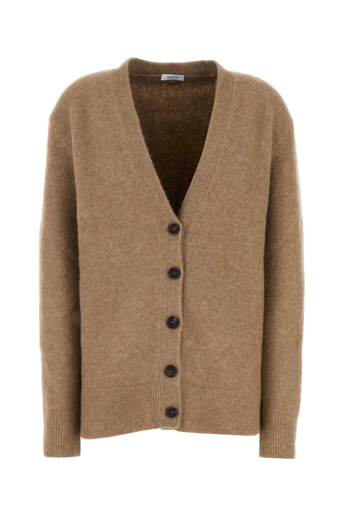 Scollo Cardigan — Beige