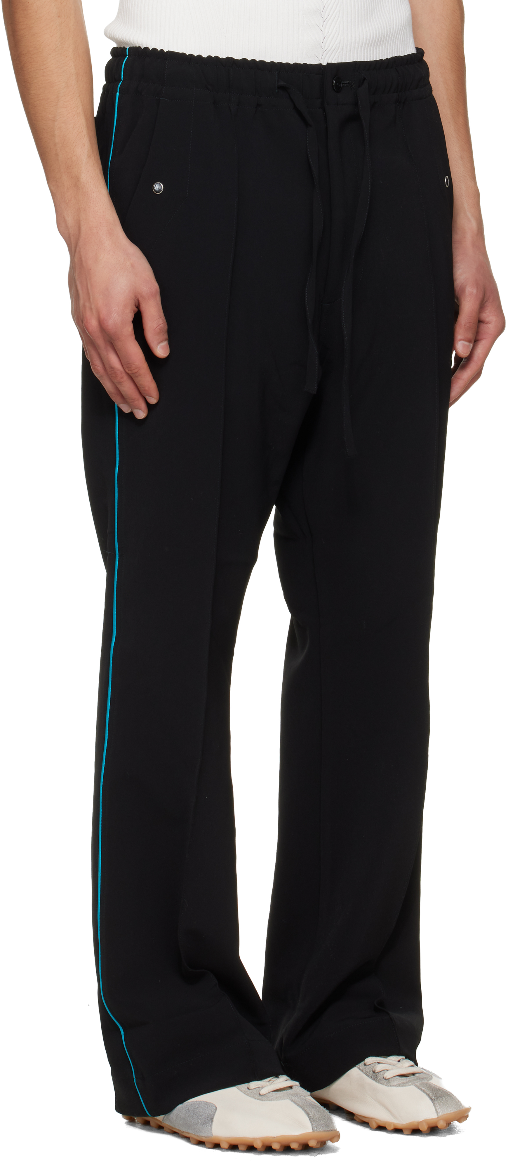 Black Piping Cowboy Lounge Pants