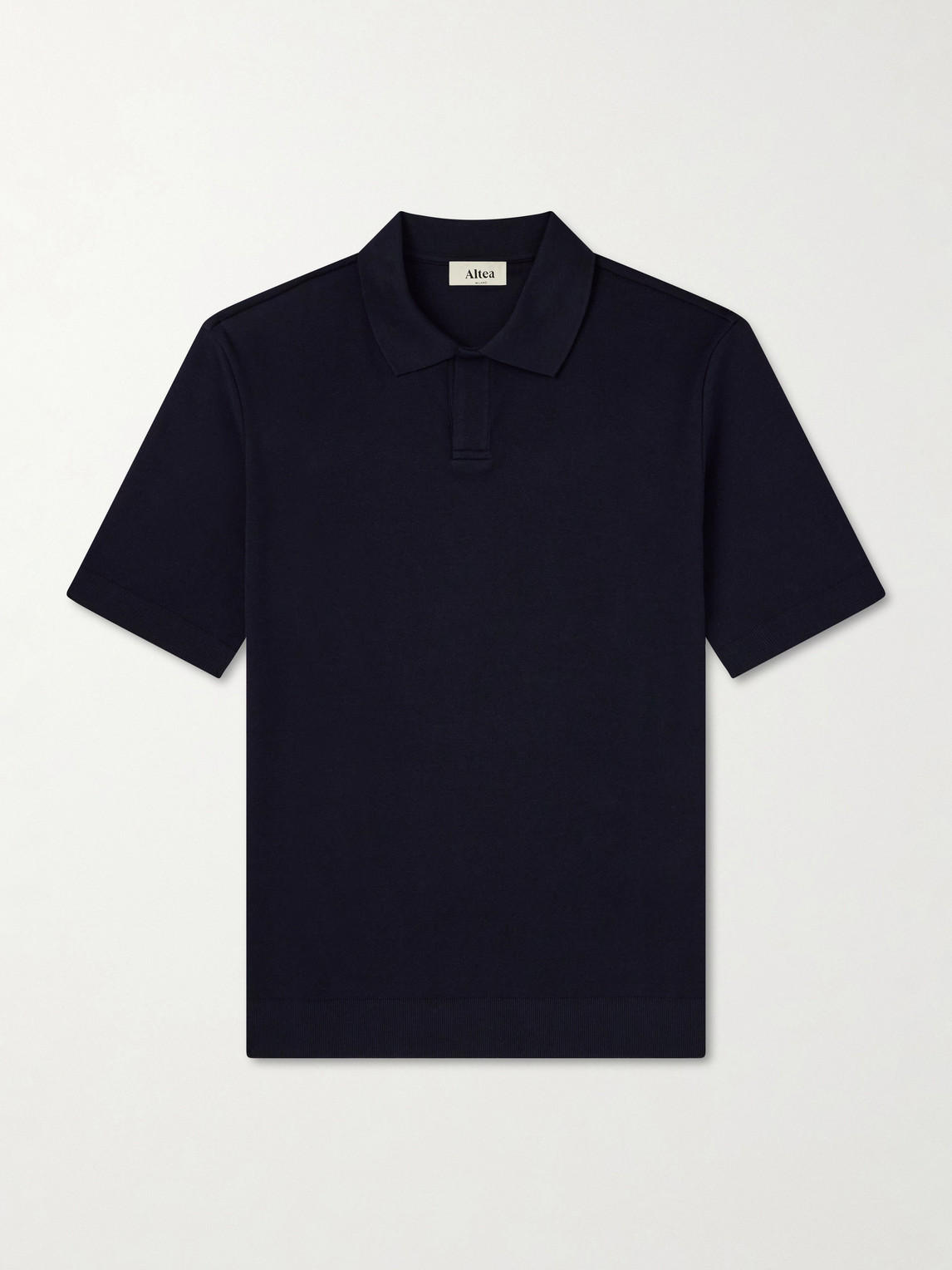 Pierre Honeycomb-Knit Cotton-Piqué Polo Shirt