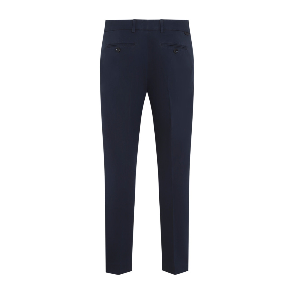 Navy Blue Slim Pants