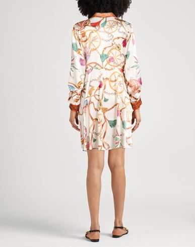 Woman Mini dress Off white Size M Silk
