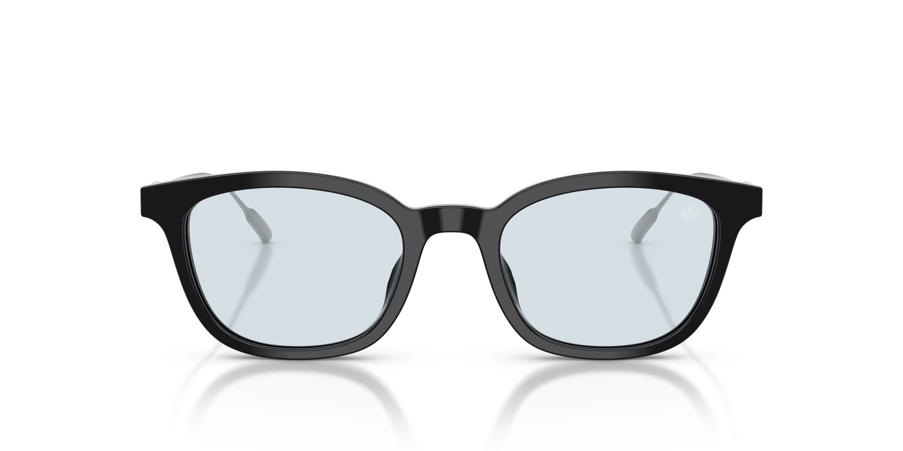Moncler Unisex Moncler ME6027D LENTIS 3001EL Gafas de sol Acetato Negro Azul claro Pantos Norma