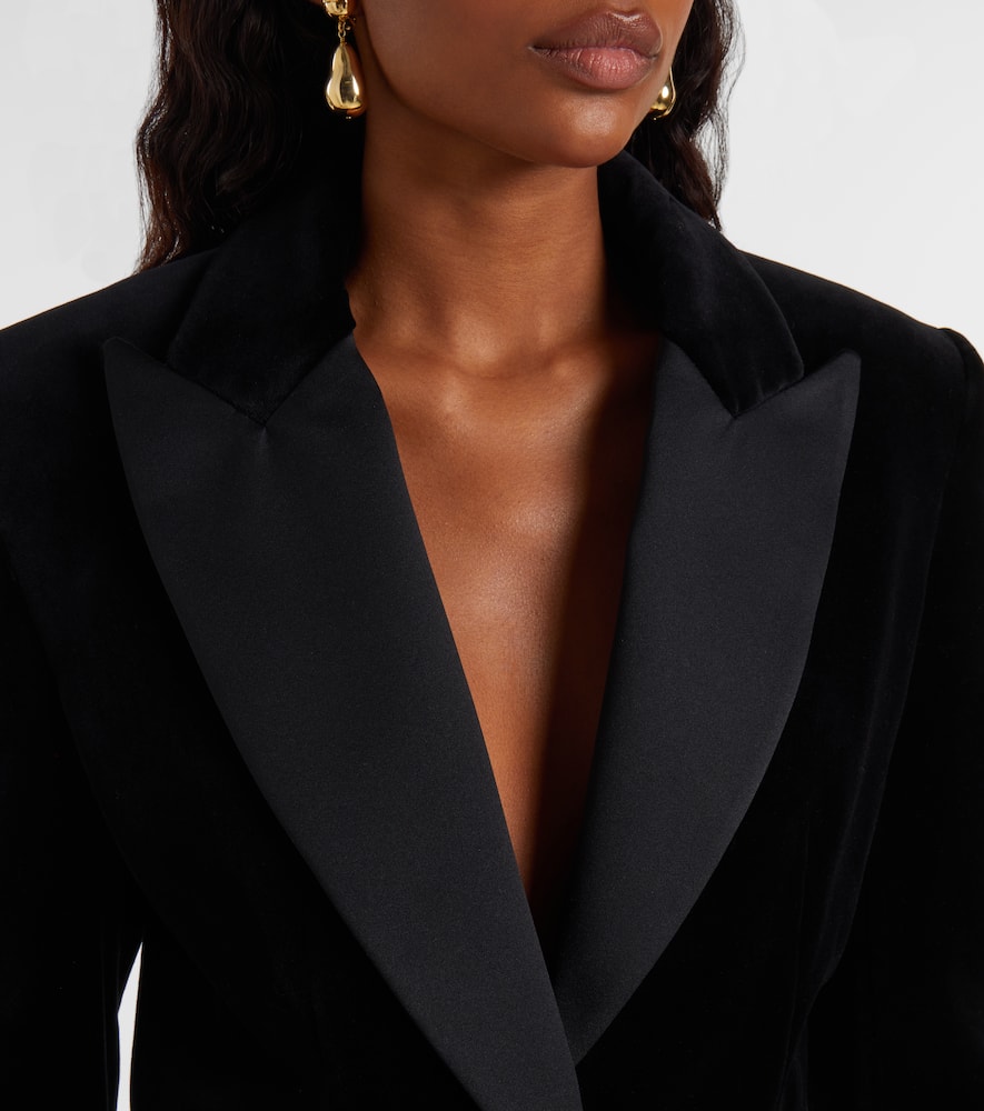 Cotton velvet blazer