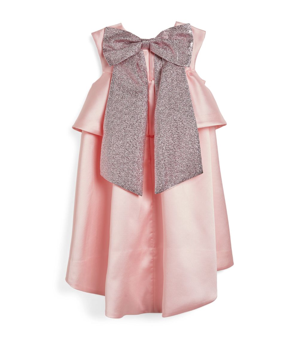 Satin Bow-Detail Dress (2-12 Years)
