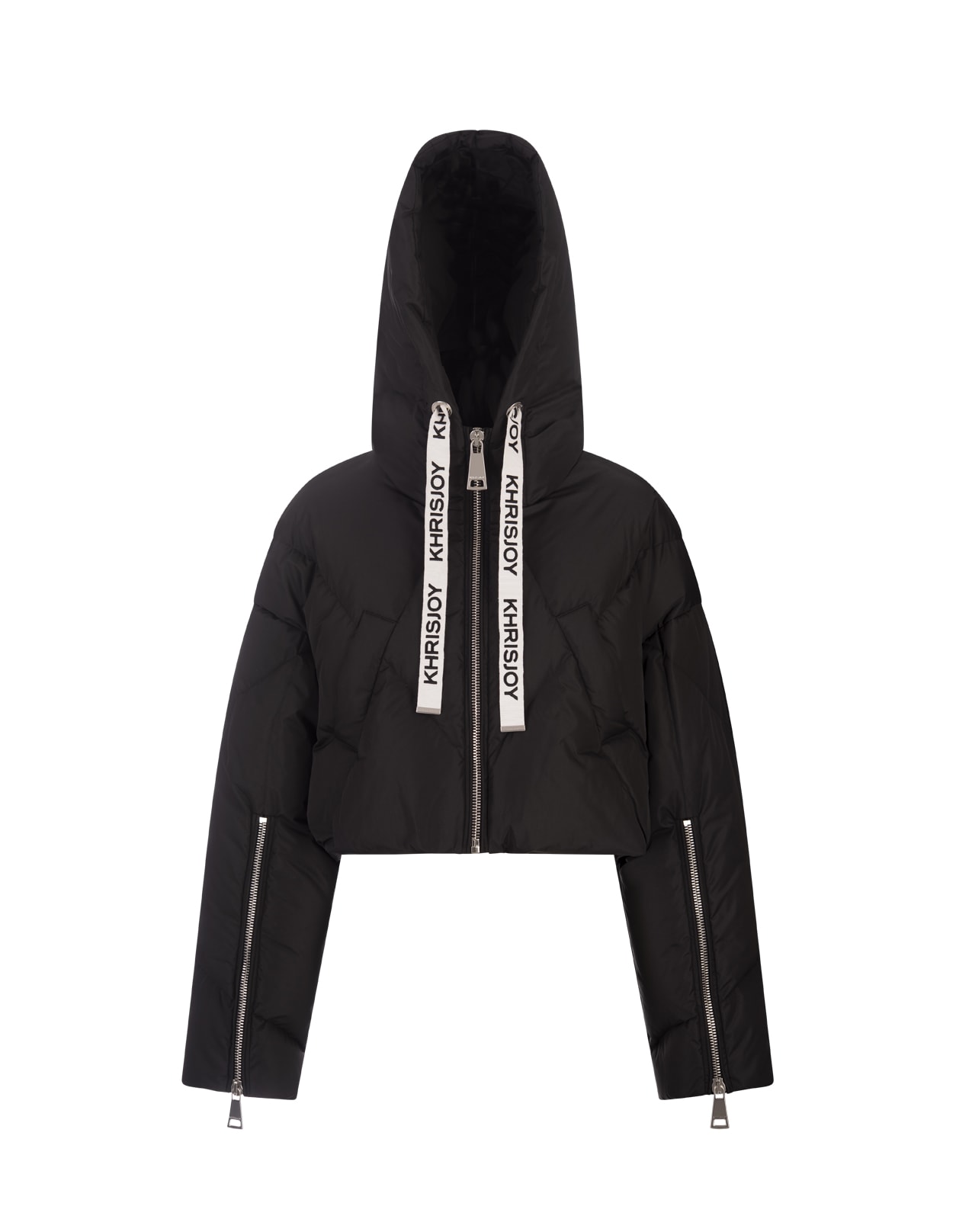 크리스조이 여성 Black Khris Shorty Puffer Jacket KWF24R0604-NY0001 BLK001