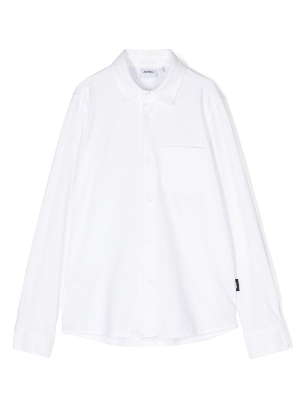 Plain cotton shirt - White