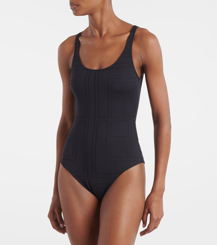Monogram jersey swimsuit