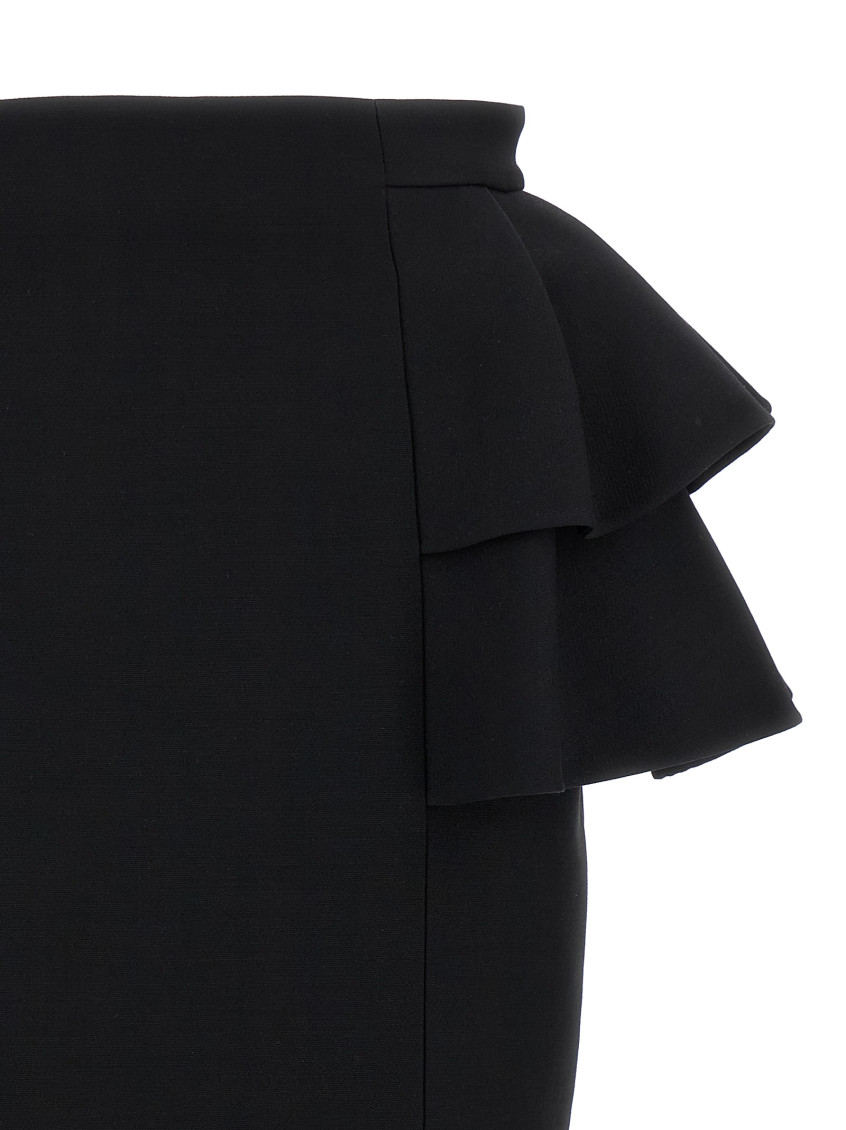 Valentino Garavani - Valentino Garavani Crepe Couture Skirt Skirts Black