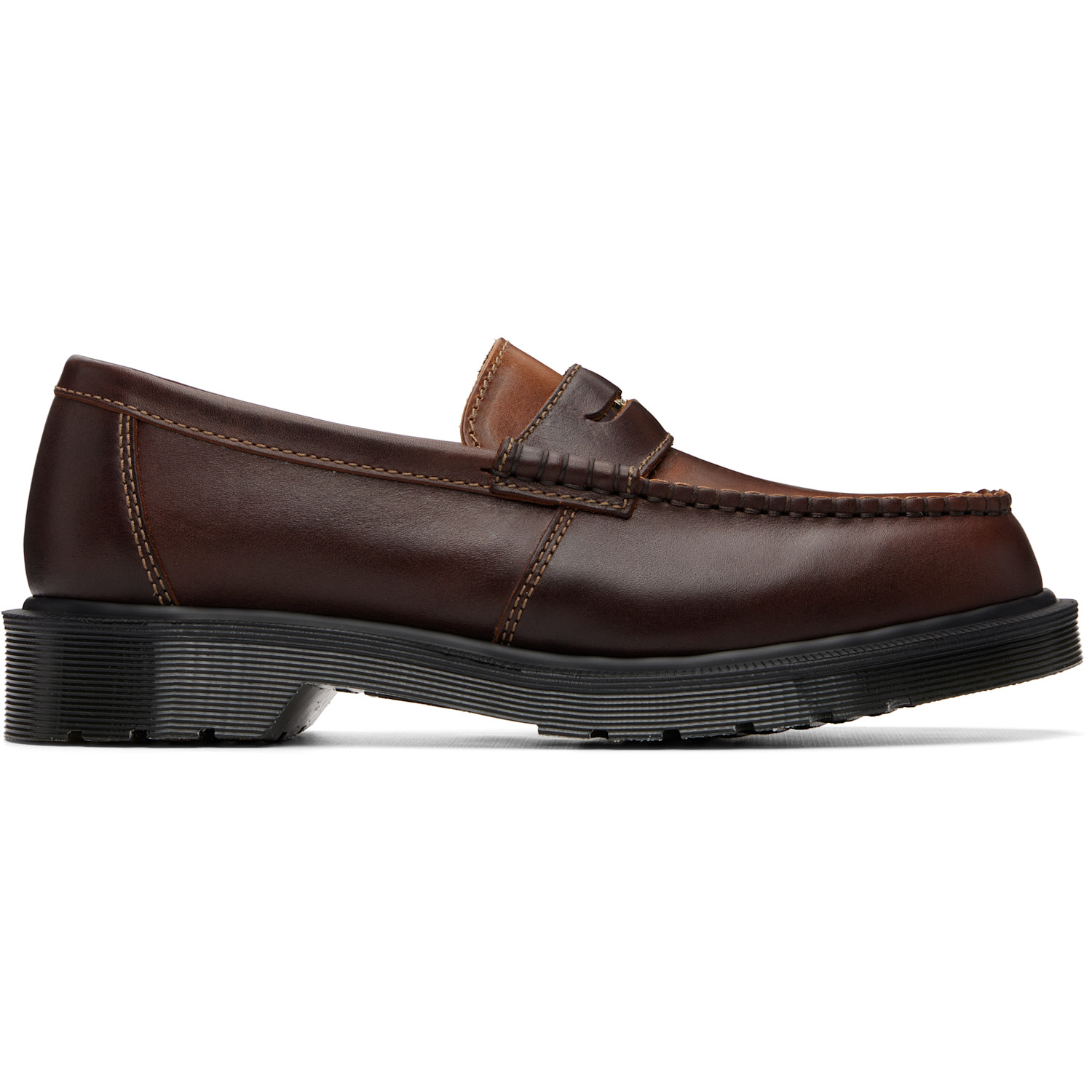 Brown Penton 'Made In England' Leather Loafers