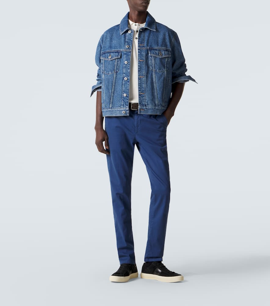 Cotton straight chinos