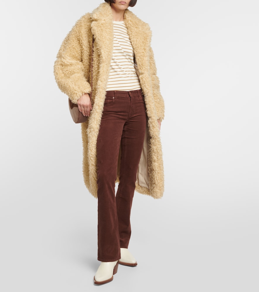 Mid-rise flared jeans