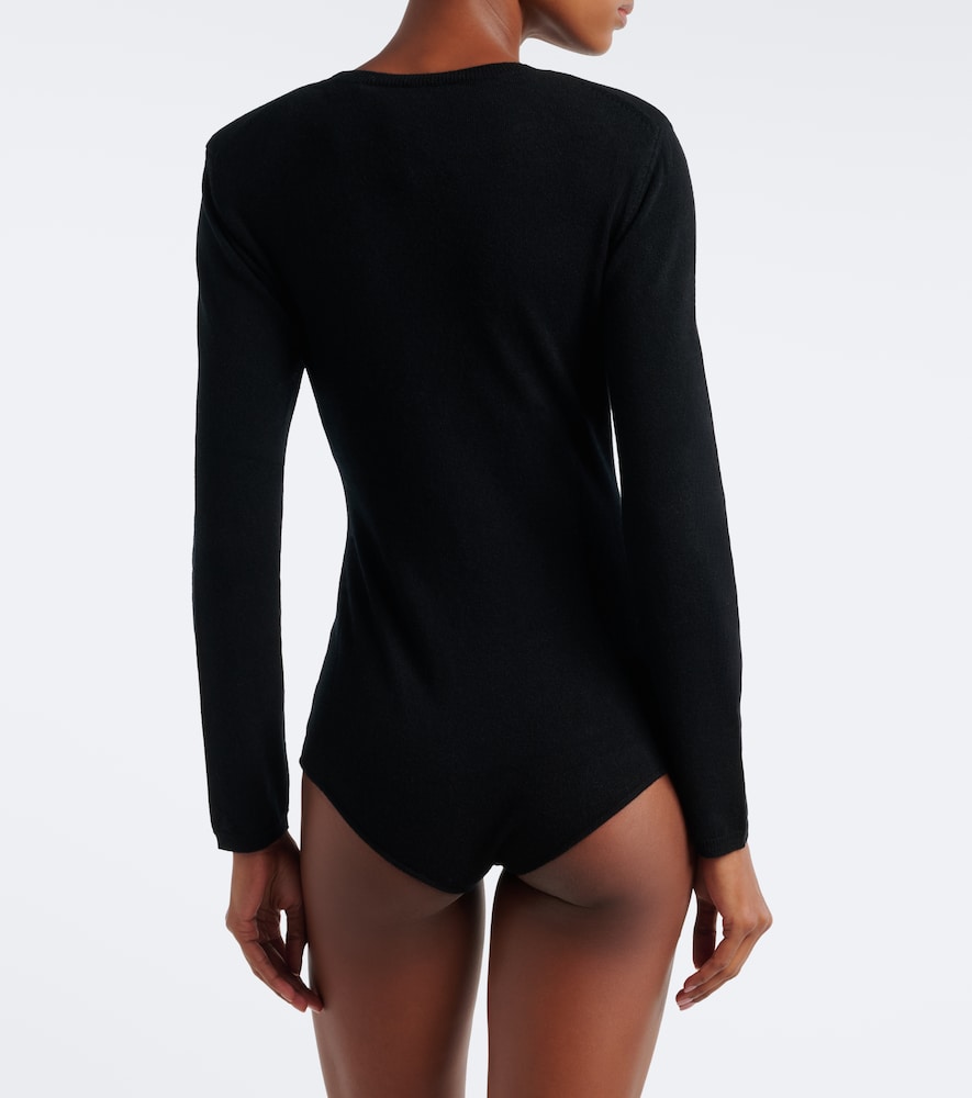 Knitted wool and cashmere bodysuit