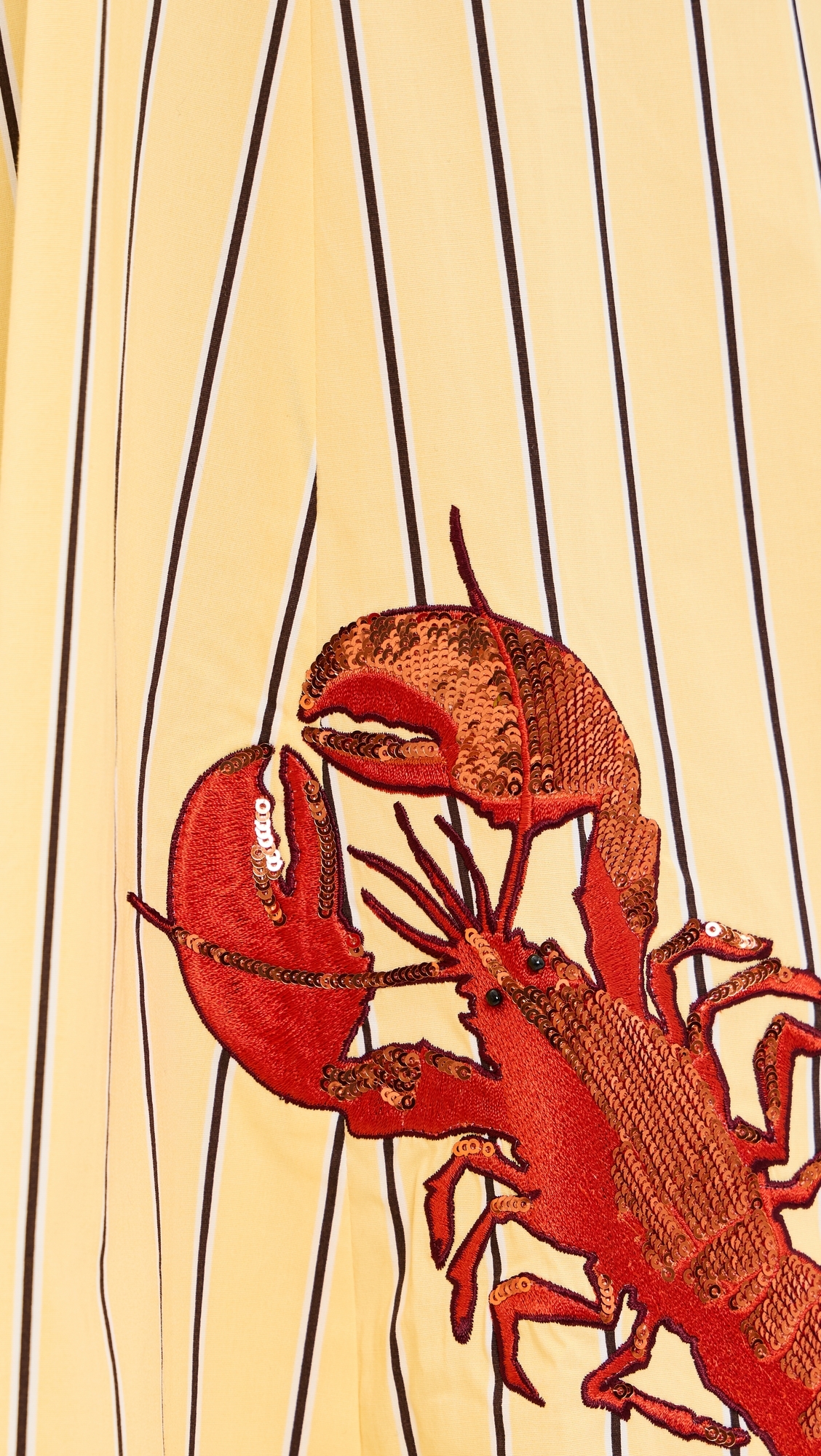 Wells Dress Monday Stripe Lobster