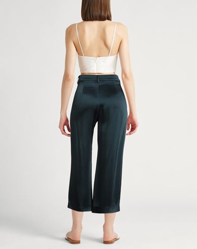 Woman Pants Dark green Size 4 Acetate, Viscose