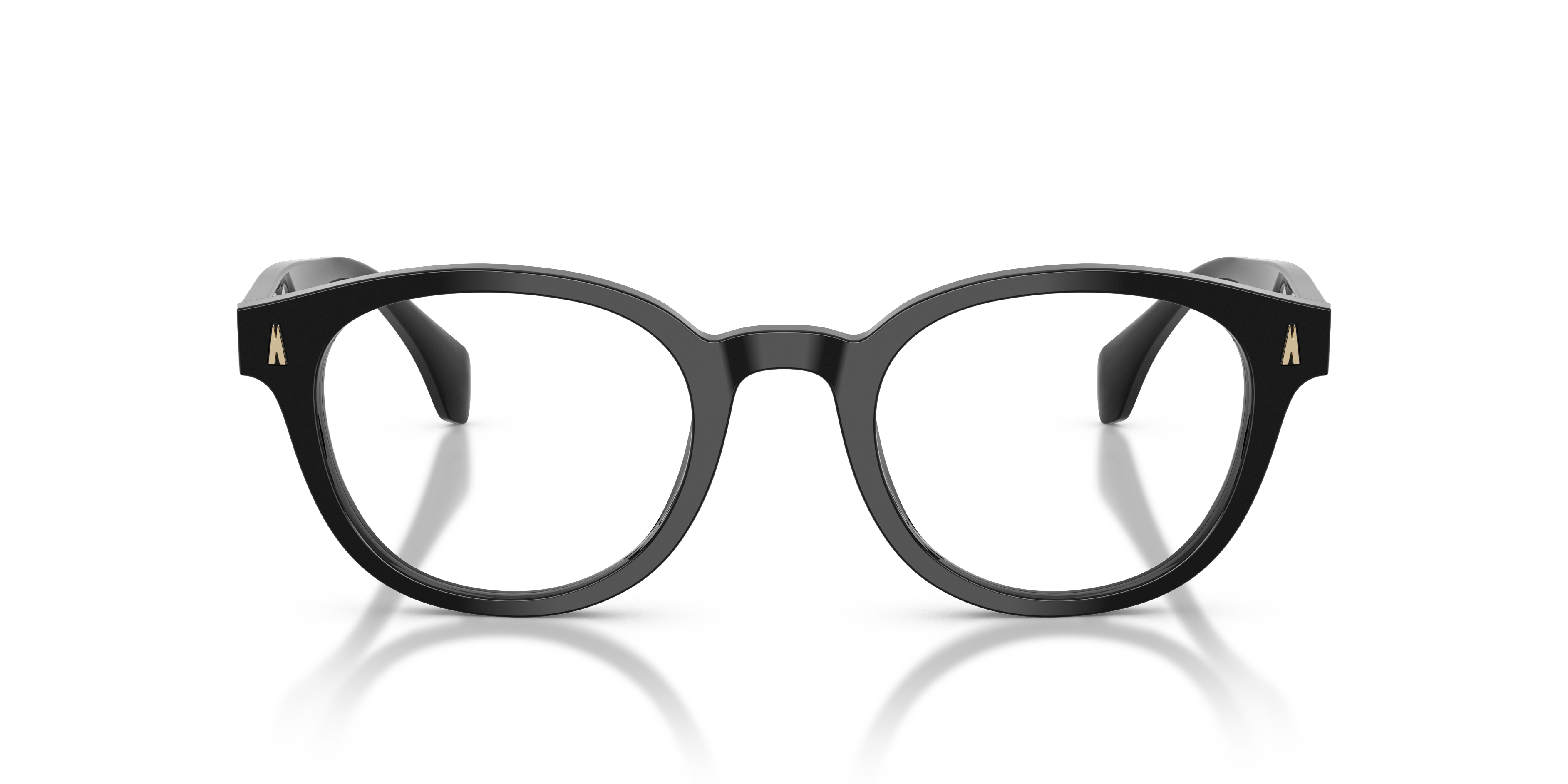 Moncler Unisex Moncler ME2020 3001 Monturas ópticas Acetato Negro Transparente Redonda Norma