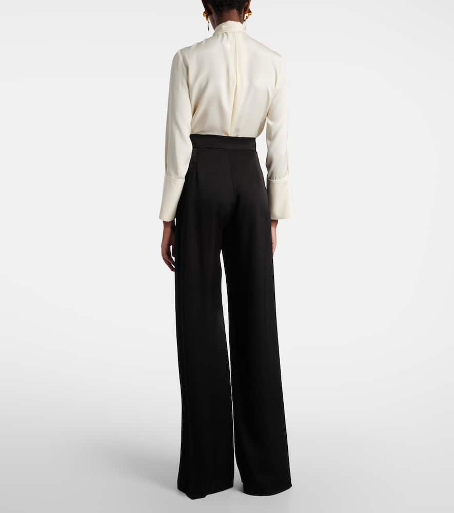 Divo satin wide-leg pants