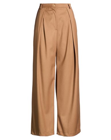 Woman Pants Camel Size 8 Polyester, Viscose, Elastane