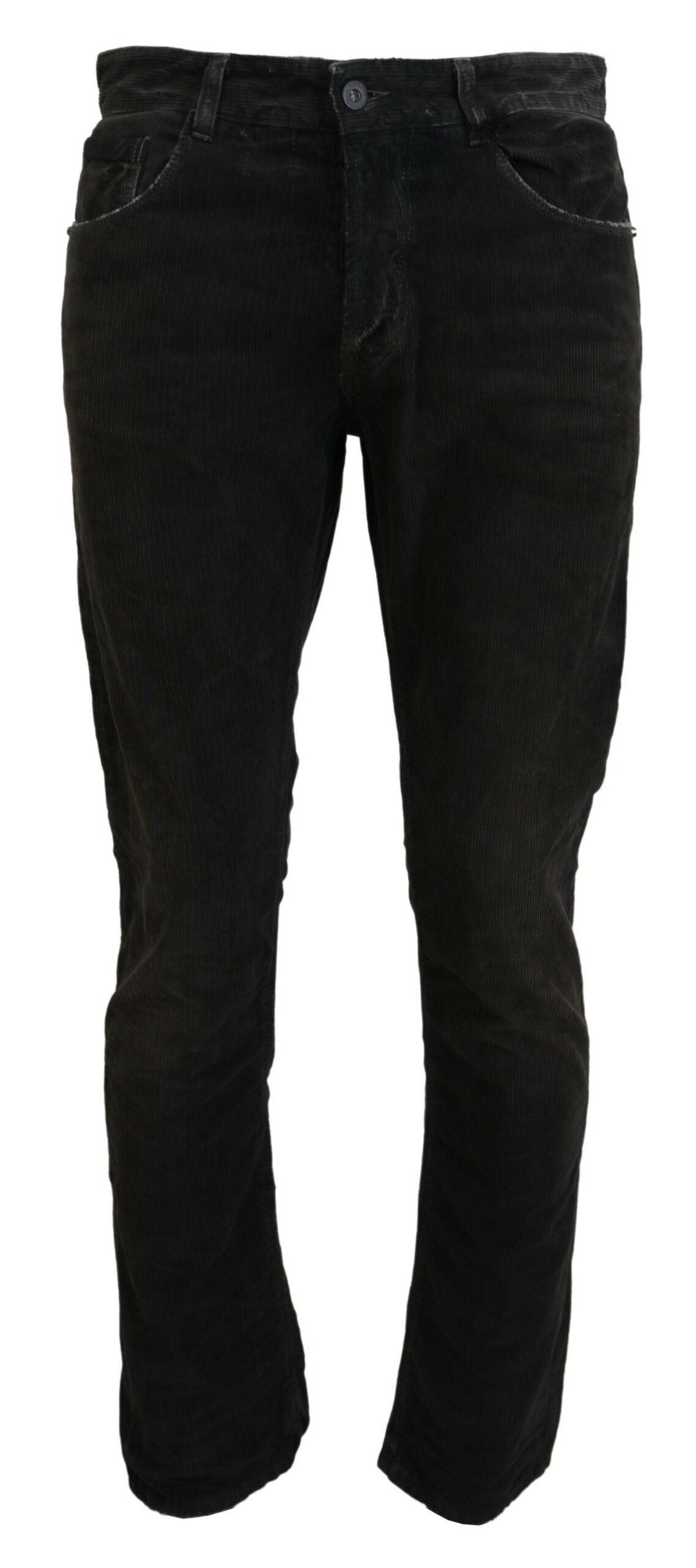 Cotton Corduroy Jeans — Gray